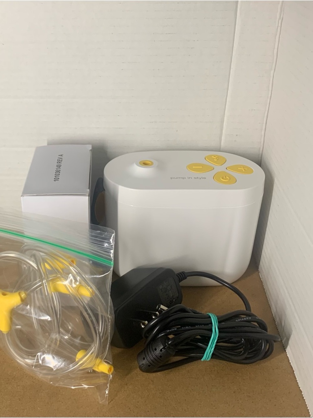 Portable White & Yellow Electric Pump